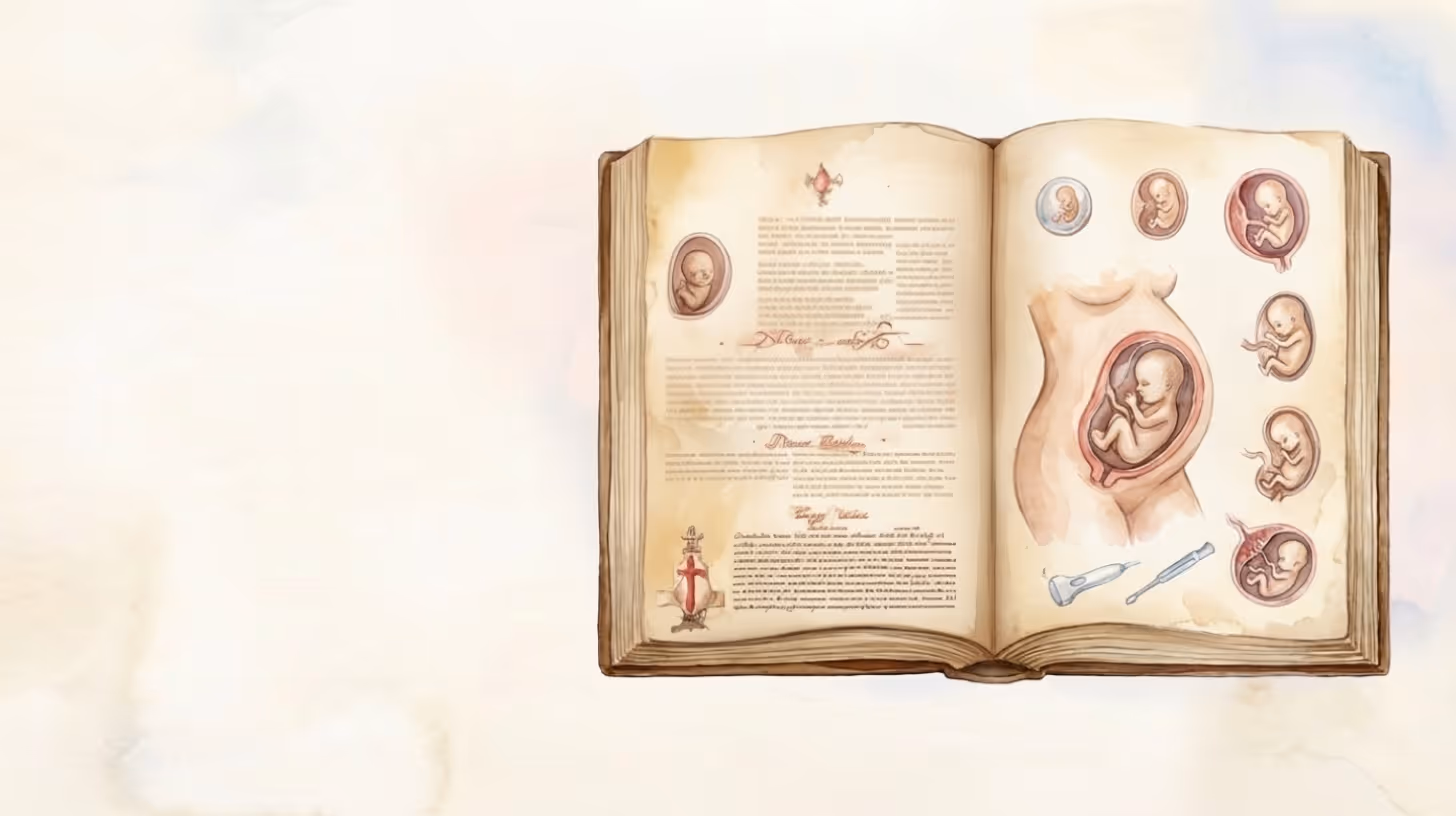 Smart NT illustrated medical book representing prenatal screening expertise and genetic counselling knowledge, illustration by SMART NT